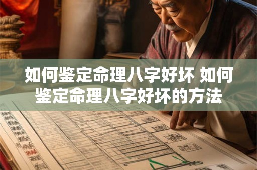如何鉴定命理八字好坏 如何鉴定命理八字好坏的方法