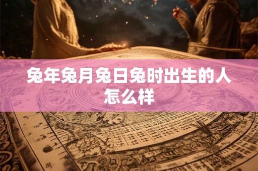 兔年兔月兔日兔时出生的人怎么样 兔年兔月兔日兔时出生的人怎么样