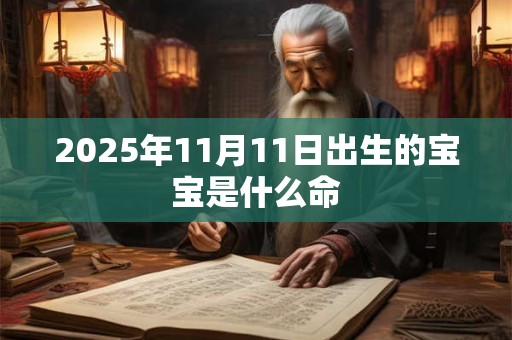 2025年11月11日出生的宝宝是什么命 2025年11月11日出生的宝宝是什么命