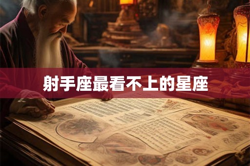 射手座最看不上的星座 射手座最看不上的星座
