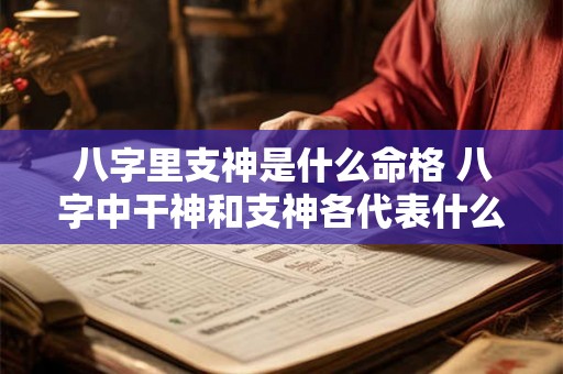 八字里支神是什么命格 八字中干神和支神各代表什么 八字里支神是什么命格 八字中干神和支神各代表什么