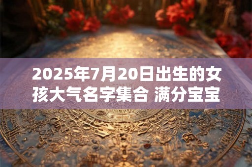 2025年7月20日出生的女孩大气名字集合 满分宝宝名推荐 2025年7月20日出生的女孩大气名字集合 满分宝宝名推荐