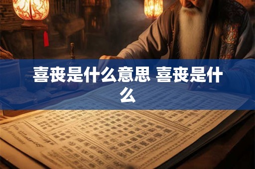 喜丧是什么意思 喜丧是什么 喜丧是什么意思 喜丧是什么