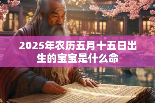 2025年农历五月十五日出生的宝宝是什么命