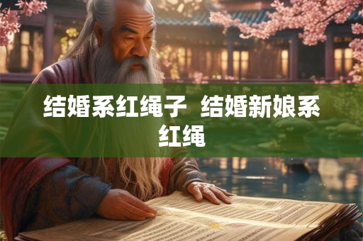 结婚系红绳子  结婚新娘系红绳