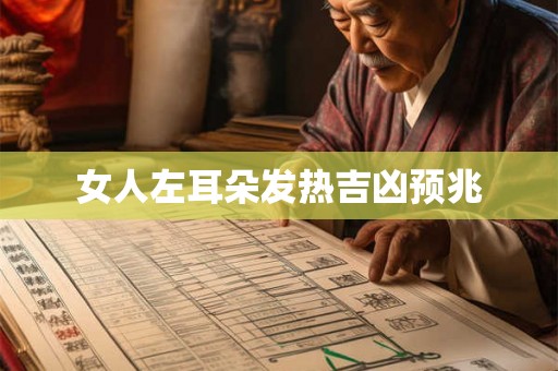 女人左耳朵发热吉凶预兆