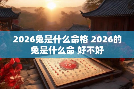 2026兔是什么命格 2026的兔是什么命 好不好 2026兔是什么命格 2026的兔是什么命 好不好