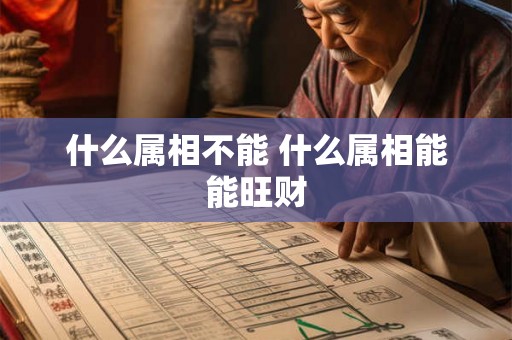 什么属相不能 什么属相能能旺财