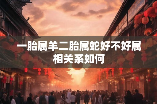 一胎属羊二胎属蛇好不好属相关系如何 一胎属羊二胎属蛇好不好属相关系如何