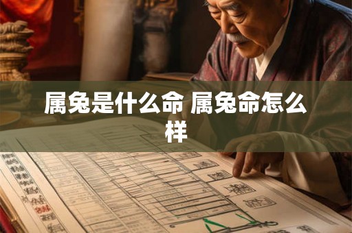 属兔是什么命 属兔命怎么样