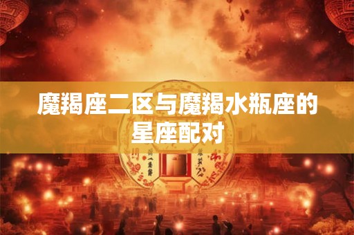 魔羯座二区与魔羯水瓶座的星座配对