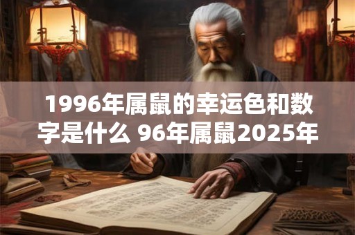1996年属鼠的幸运色和数字是什么 96年属鼠2025年运势