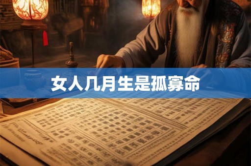 女人几月生是孤寡命 女人几月生是孤寡命