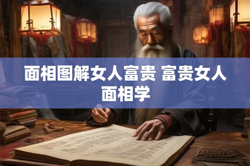 面相图解女人富贵 富贵女人面相学