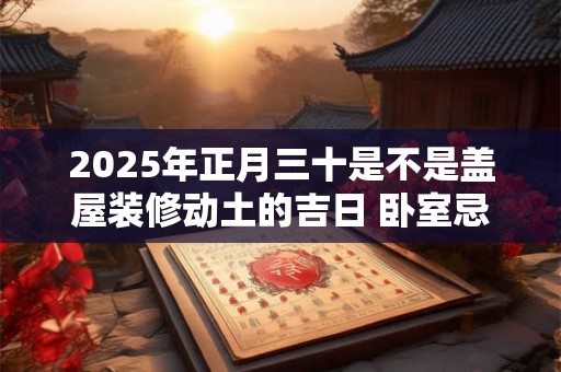 2025年正月三十是不是盖屋装修动土的吉日 卧室忌讳的颜色 2025年正月三十是不是盖屋装修动土的吉日 卧室忌讳的颜色