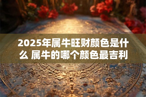 2025年属牛旺财颜色是什么 属牛的哪个颜色最吉利 2025年属牛旺财颜色是什么 属牛的哪个颜色最吉利