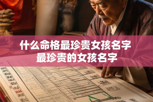 什么命格最珍贵女孩名字 最珍贵的女孩名字 什么命格最珍贵女孩名字 最珍贵的女孩名字