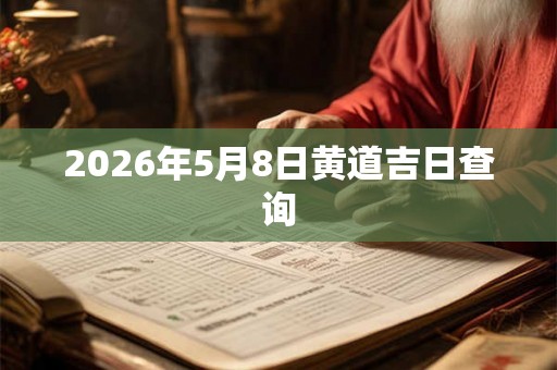 2026年5月8日黄道吉日查询 2026年5月8日黄道吉日查询