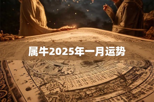 属牛2025年一月运势 属牛2025年一月运势