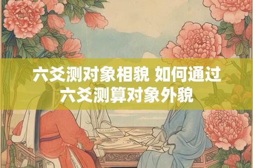 六爻测对象相貌 如何通过六爻测算对象外貌
