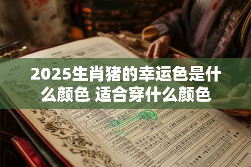2025生肖猪的幸运色是什么颜色 适合穿什么颜色 2025生肖猪的幸运色是什么颜色 适合穿什么颜色