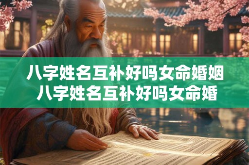八字姓名互补好吗女命婚姻 八字姓名互补好吗女命婚姻怎么样 八字姓名互补好吗女命婚姻 八字姓名互补好吗女命婚姻怎么样