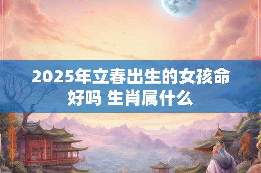 2025年立春出生的女孩命好吗 生肖属什么 2025年立春出生的女孩命好吗 生肖属什么