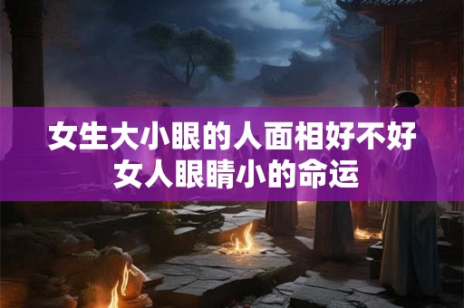 女生大小眼的人面相好不好 女人眼睛小的命运 女生大小眼的人面相好不好 女人眼睛小的命运