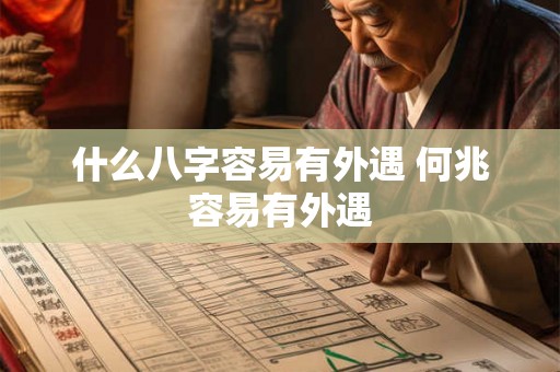 什么八字容易有外遇 何兆容易有外遇 什么八字容易有外遇 何兆容易有外遇