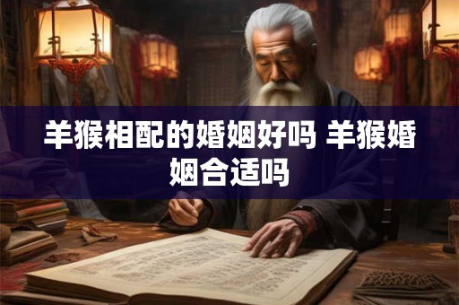 羊猴相配的婚姻好吗 羊猴婚姻合适吗
