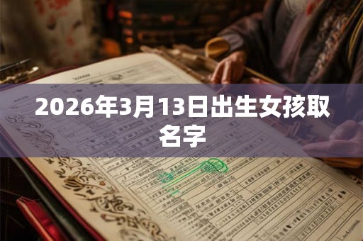 2026年3月13日出生女孩取名字 2026年3月13日出生女孩取名字