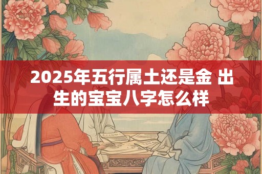 2025年五行属土还是金 出生的宝宝八字怎么样