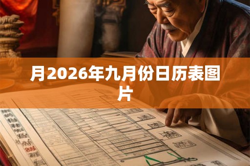 月2026年九月份日历表图片