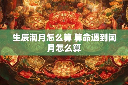 生辰润月怎么算 算命遇到闰月怎么算 生辰润月怎么算 算命遇到闰月怎么算