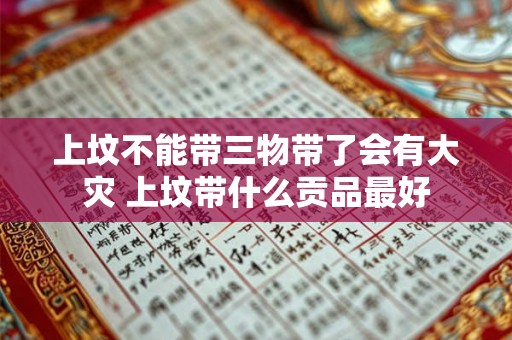 上坟不能带三物带了会有大灾 上坟带什么贡品最好 上坟不能带三物带了会有大灾 上坟带什么贡品最好