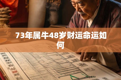 73年属牛48岁财运命运如何