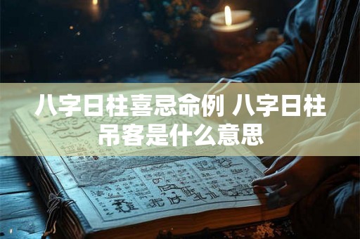 八字日柱喜忌命例 八字日柱吊客是什么意思 八字日柱喜忌命例 八字日柱吊客是什么意思