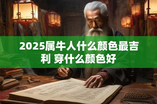 2025属牛人什么颜色最吉利 穿什么颜色好 2025属牛人什么颜色最吉利 穿什么颜色好