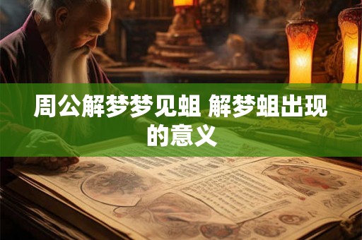 周公解梦梦见蛆 解梦蛆出现的意义