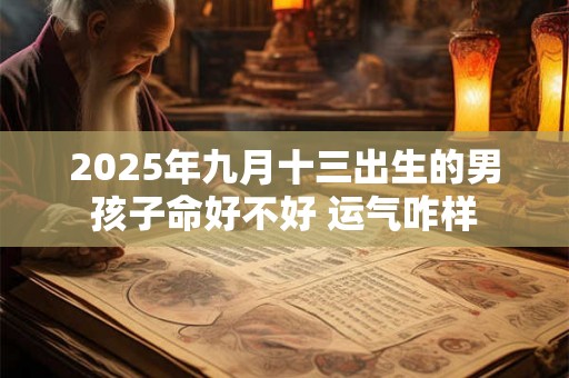 2025年九月十三出生的男孩子命好不好 运气咋样