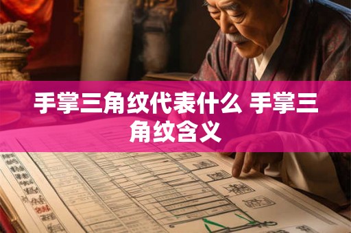 手掌三角纹代表什么 手掌三角纹含义 手掌三角纹代表什么 手掌三角纹含义