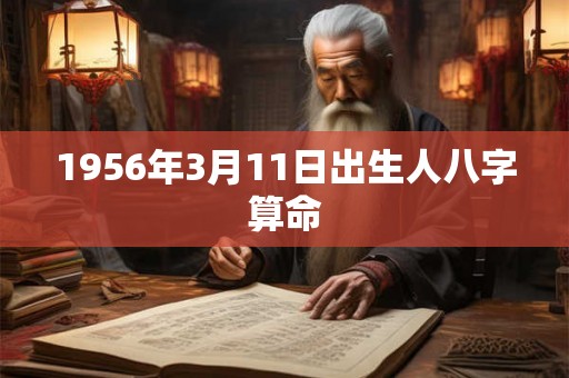1956年3月11日出生人八字算命 1956年3月11日出生人八字算命