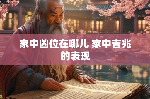 家中凶位在哪儿 家中吉兆的表现 家中凶位在哪儿 家中吉兆的表现
