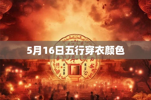 5月16日五行穿衣颜色 5月16日五行穿衣颜色