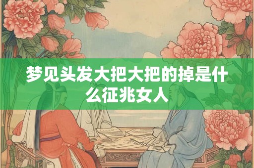 梦见头发大把大把的掉是什么征兆女人 梦见头发大把大把的掉是什么征兆女人