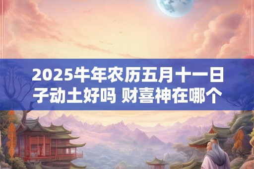 2025牛年农历五月十一日子动土好吗 财喜神在哪个方位 2025牛年农历五月十一日子动土好吗 财喜神在哪个方位