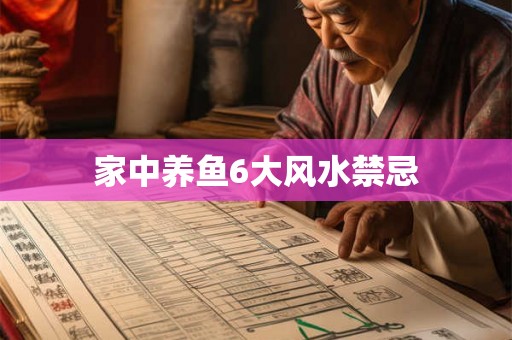 家中养鱼6大风水禁忌 家中养鱼6大风水禁忌