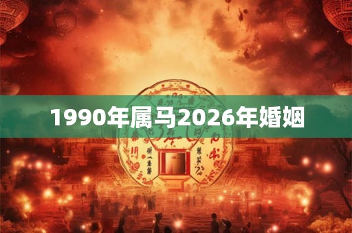 1990年属马2026年婚姻