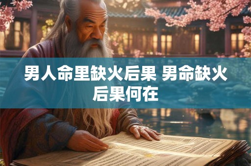 男人命里缺火后果 男命缺火后果何在 男人命里缺火后果 男命缺火后果何在