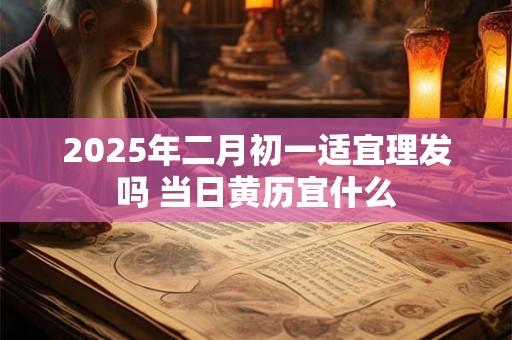 2025年二月初一适宜理发吗 当日黄历宜什么